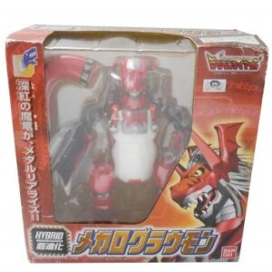 Digimon Tamers Hybrid Evolution Growlmon MegaGrowlmon Digivolving Action Figures