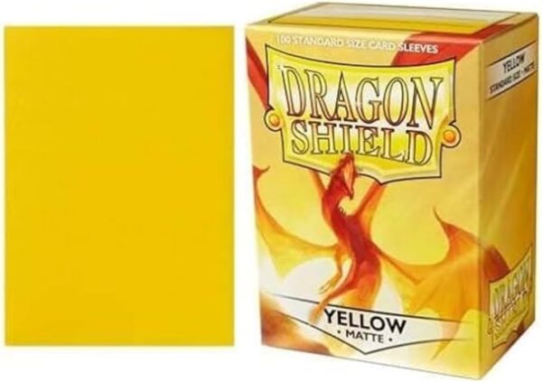 Dragon Shield Sleeves: Standard- Matte Yellow (100 ct.)
