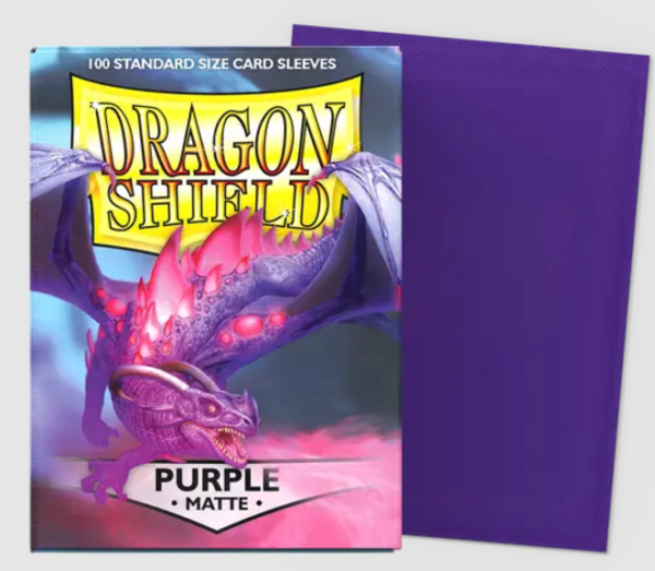Dragon Shield Sleeves: Standard- Matte Purple (100 ct.)